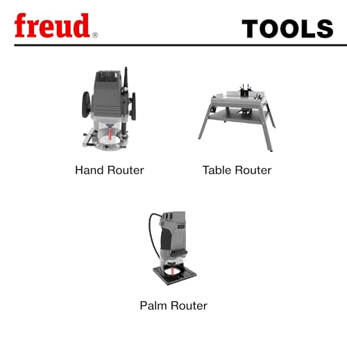 Freud 39-512: 3/4" (Dia.) Top Bearing Double Cove Groove Bit with 1/4" Shank
