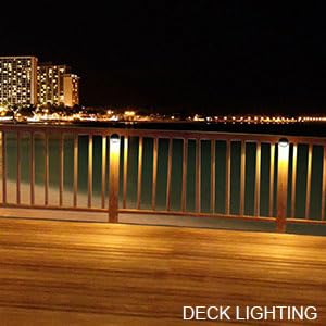 Lumina Lighting® 2W Landscape Deck Lights (2 Pack) | Low Voltage Landscape Deck Lights Waterproof - Outdoor Patio Step Deck Lighting 12V 3000K Replaceable G4 LED Bulb Included DSL0103-BKLED2 (Black)