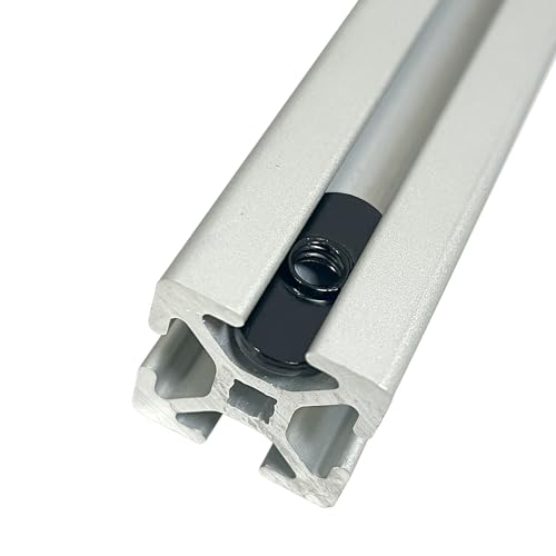 1/4"-20 Threaded Centered Slide in Economy T Nuts, T Nut Accessory Hardwares for 10 Series Aluminum Extrusion Profiles Rail, 100 Packs