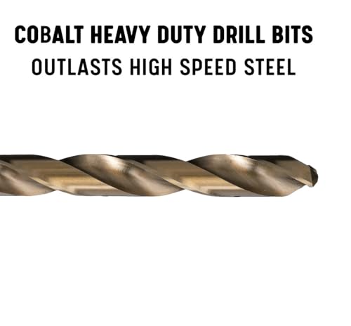 Drill America 25/64" Cobalt Steel Taper Length Drill Bit, DWDTL Series 25/64"