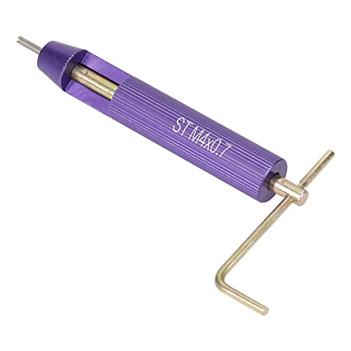 Thread Repair Kit Insert Coiled Set, 50Pcs M4 Thread Repair Installation Kit, Stainless Steel Coiled Wire Helical Screw Thread Insert 50pcs M4 x 2D with Installation Tools Drill Bit Fasteners