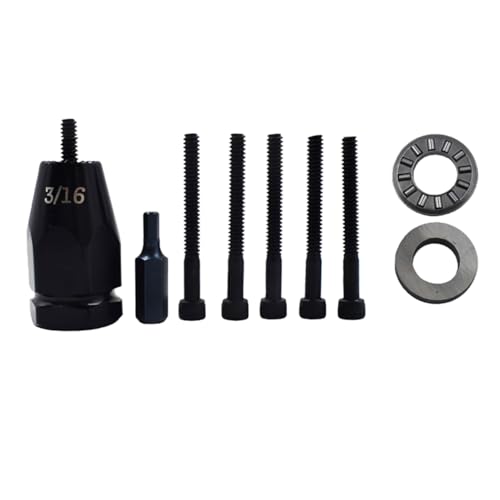 Pneumatic Rivet Nut Gun Head 3/16 5/32 Self-Locking 5pcs Mandrel Tip 3/16 ，5/32