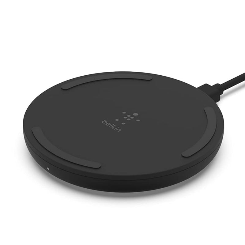 Belkin Wireless Charger - Qi-Certified 10W Max Fast Charging Pad - Quick Charge Cordless Flat Charger - Universal Qi Compatibility for iPhone, Samsung Galaxy, AirPods, Google Pixel, and more 1-pack