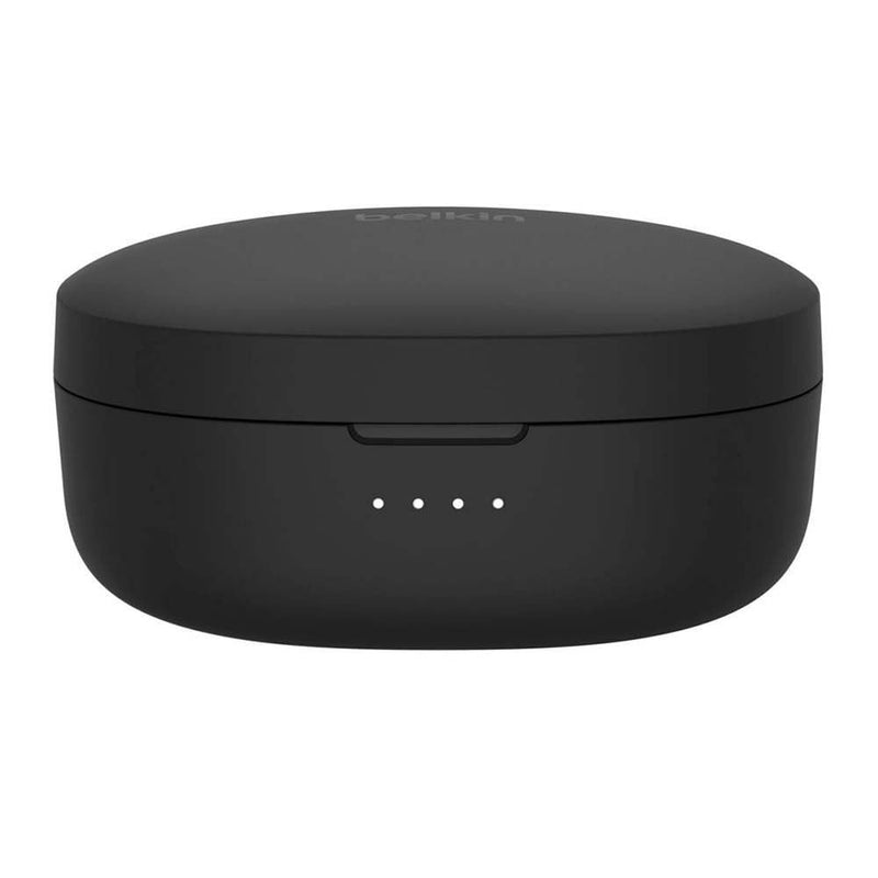 Belkin SoundForm Bolt True Wireless Earbuds, Wireless Charging, 28H | In-ear Bluetooth earbuds, IPX4 sweat resistant, USB-C and Qi charging case, mono mode, gym, commute, travel Black