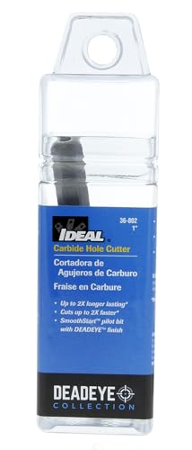 IDEAL INDUSTRIES Deadeye Carbide Tipped Hole Cutter, 1 in. 1 in.