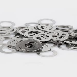 KALESYUJIN-40PCS(M3-M12) S:0.1-10pcs/0.2-10pcs/0.3-10pcs/0.5-10pcs DIN988 Metal Shim Washers Stainless Steel Ultrathin Gasket Thin Flat Washer (4 * 6) 4*6