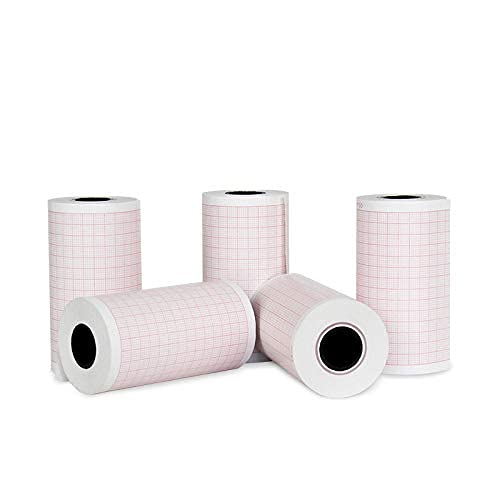 10 Rolls Premium ECG Paper EKG Paper for 3 Channel ECG Machine, Fits for Edan SE-300,SE-3 and SE-301, fits for CONTEC ECG300G and ECG-600G, fits for Biocare iE 300 and iE3 80mm x 20m Millimeters