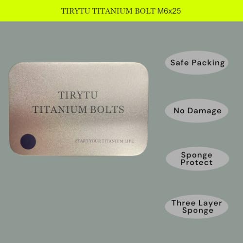 M6X25 Titanium Bolts, 6PCS, Burnt Blue M6X25