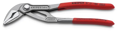 KNIPEX Tools 87 51 180 Cobra® ES Water Pump Pliers, 7-1/4"