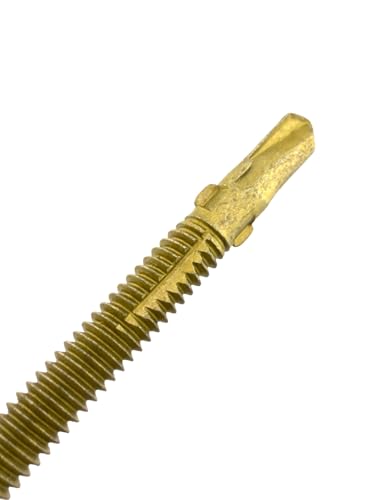 #14 x 2-3/4" Premium Screws, Rust Resistant, Branze Flat Torx Star Drive Head Exterior Coated Self-Drilling Wood to Metal Dura-Screws (1 LB, 35 PCS) 1 LB