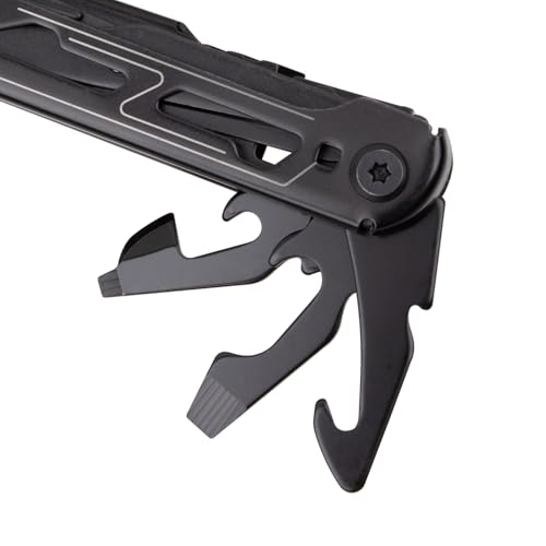 Professional Multitool Pliers with Large Folding Scissors, Heavy-Duty Pliers, Folding Knife, and Nylon Carry Case. Perfect for Camping, Outdoor Repairs, and Everyday Tasks