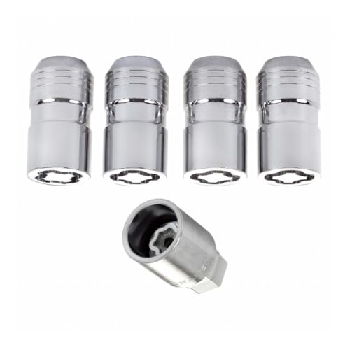 McGard Wheel Lock Nut Set For Honda Civic/Passport 2018 2019 2020 | 4 Pack | Cone Seat | M14 x 1.5 | 21mm & 22mm Dual Hex | 1.639in. Length | Chrome