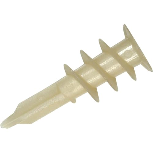 Hillman 1.5 in. L Nylon Ribbed Head Drywall Anchors 100 pk