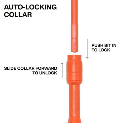 Klein Tools 32306INS 6-in-1 Insulated Multi-Bit Screwdriver, Multi-Bit Driver with Auto-Locking Collar, 1000V Rated, In-Handle Bit Storage
