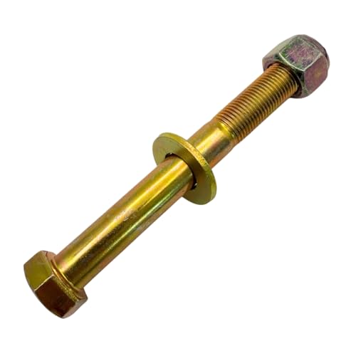 1/2"-20 x 4 Grade 8 Bolts (4-Pack) – Heavy-Duty Hex Bolts with Flat Washers & Nylon Lock Nuts – High-Strength SAE J429 Anti-Vibration 4.0" UNF Fine Thread