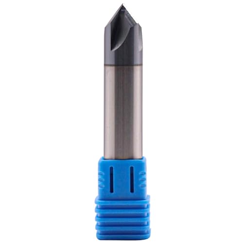 1/2" 4 Flute 90° Solid Carbide Chamfer End Mill, Double End, AlTiN Coated 4 flute 1/2"