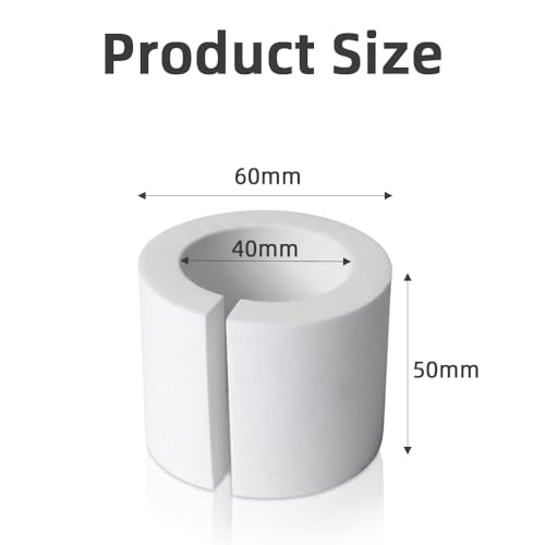 16Pcs Curtain Spacers for Grommet Drapes with 1 Soft Tape Measure - 50mm 16
