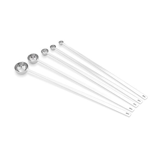 Vollrath S/S 5-Piece Long Handle Measuring Spoon Set, Silver