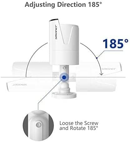 SMONET 5MP Wireless Security IP Camera Outdoor, Replacement and Extra Camera 5MP Wireless Security Camera System with Power Supply. High Resolution IR Cut 65Ft Night Vision.
