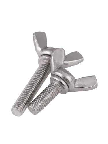 304 Stainless Steel Wing Butterfly Screws, Thumb Hand Screws for Electronic Equipment (1/4-20x1(10pcs),10) 1/4-20x1(10pcs) 10