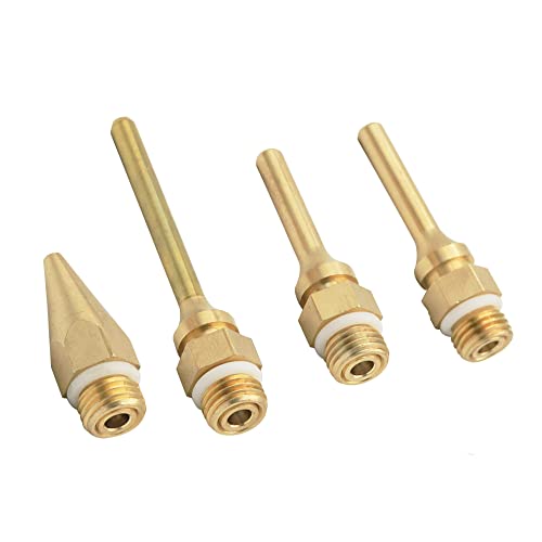 Eyech 4 Pack Interchangeable Hot Glue Gun Nozzles - Assortment Set for Craft & Repair - 2.0x70mm, 2.0x50mm, 2.0x34mm, 3.0x50mm
