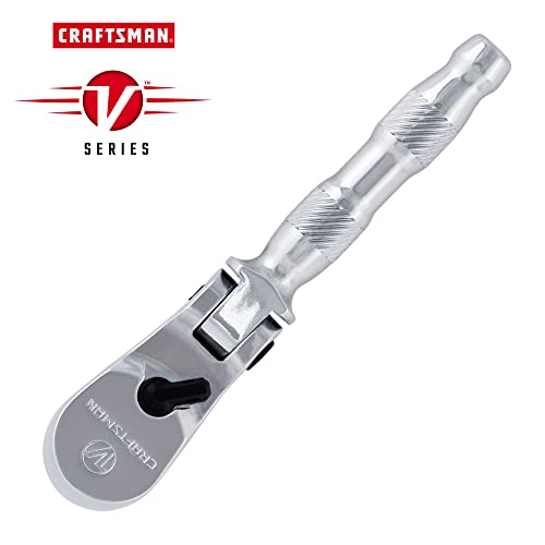CRAFTSMAN V-SERIES Ratchet, 1/4 Inch Drive, 80-Tooth, Flexible Head (CMMT86302V)