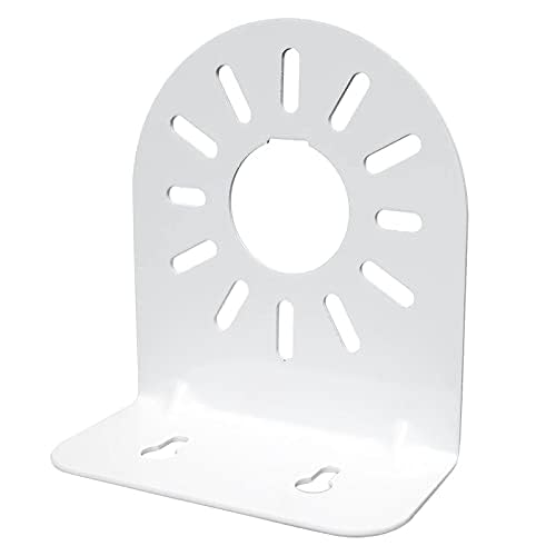 4-Pack L-Shaped Steel Security Dome Camera Mount Bracket - Universal Fit for Hikvision & More, Waterproof, White - Ideal for CCTV, Baby Monitors & Surveillance