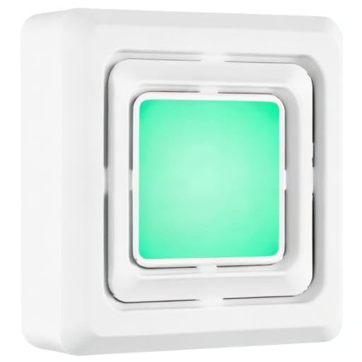 Broan-NuTone FG600RGBS Customizable Color Changing LED Cover/Grille for Bathroom Fans, Easy DIY Install, Smart Phone App, Bright White