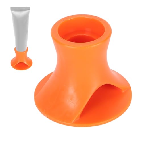 Liquid Glue Holder Stand, Sturdy Nontip Leakproof Bottle Storage Organizer for Scrapbooking Crafts Thick Plastic Orange Single