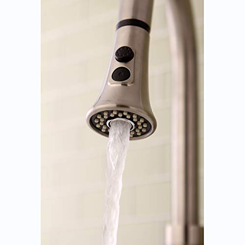 KINGSTON BRASS KDH8728 Made to Match Pull-Down Kitchen Faucet Sprayer, Brushed Nickel