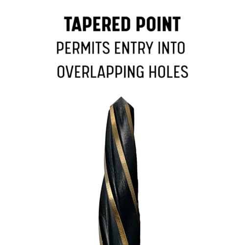 Drill America 5/8" Bridge/Construction Reamer with 1/2" Shank, Black and Gold Finish, KFD Series 5/8"