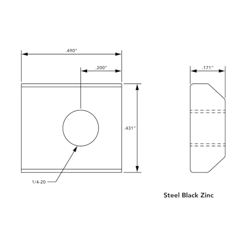 8020, 3479, 10 Series Bolt Assembly, 1/4-20 X 3/4" (.75") Button Head Socket Cap Screw (BHSCS) with Slide-in Standard Steel T-Nut T-Slot Hardware Fasteners Combo 80/20 (25) 25