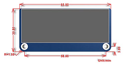 waveshare 2.23inch OLED Display HAT for Raspberry Pi 128×32 Pixels with Embedded 1305 Driver Communicating via SPI or I2C Interface. 2.23inch OLED HAT