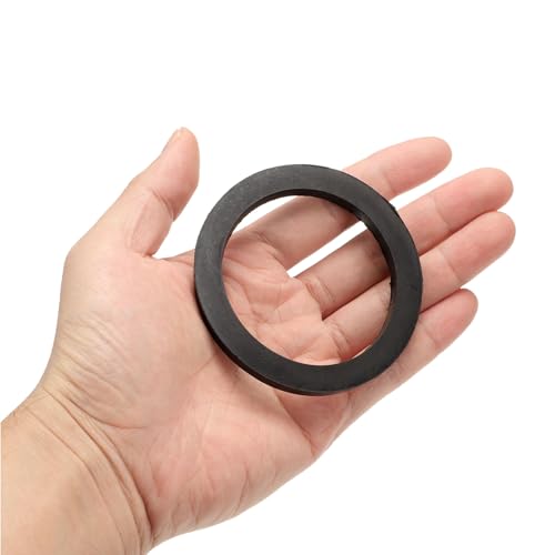 uxcell 15 Pcs Solid Nitrile Rubber Flat Washer DN65 3-1/8" OD x 2-1/2" ID x 1/4" Thickness Large Washers O Ring Sealing Gaskets, Industrial Flat Rubber Spacer, Black