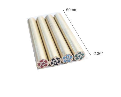  [AUSTRALIA] - 8mm Knife Scale Mosaic Resin Filling Shaft Pin (Green) Green