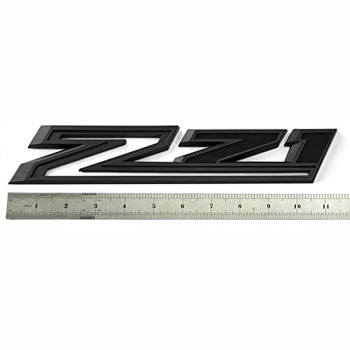 2pack 2019-2024 OEM Z71 Emblems Side Decals Badges Compatible with Silverado Z71 Parts 84632695 (All Black) 2 All Black