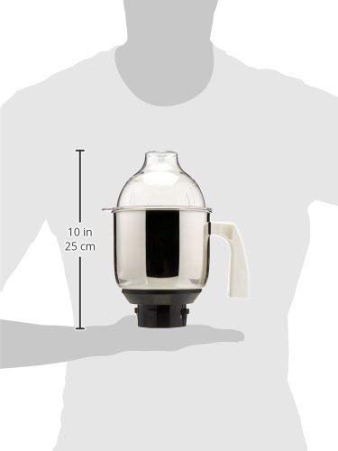 Preethi MGA 513 Mixer Jar for Eco Twin, Eco Plus/Chef Pro and Blue Leaf, 1.50-Liter, Silver