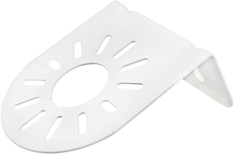 4-Pack L-Shaped Steel Security Dome Camera Mount Bracket - Universal Fit for Hikvision & More, Waterproof, White - Ideal for CCTV, Baby Monitors & Surveillance