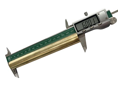 1 inch (25mm) Brass Solid Round Rod Lathe Bar Stock, 6 inch(152.4mm) in Length