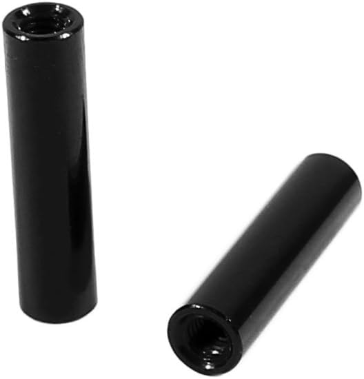 100Pcs M3X45 OD=5mm Aluminum Round Standoffs for RC/Drone/Quadcopter/FPV/Racing Car/Simracing/Mechanical Accessories Model Parts (Round Standoff 45mm,Black,100) Round Standoff 45mm 100
