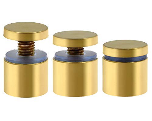 Luomorgo 1" x 1" Stainless Steel Standoff Screws, Gold, 24 Pcs 1" x 1" / 25mm x 25mm