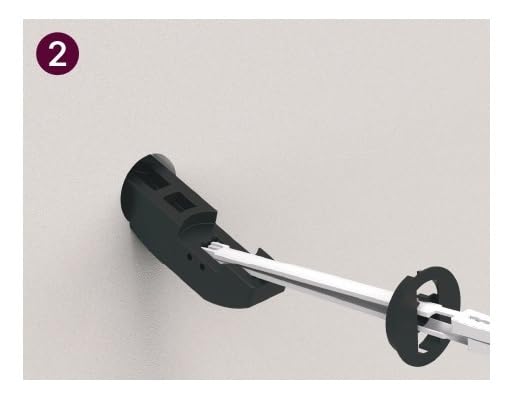 HEALTHCRAFT Easy Mount Hollow Wall Anchor - Install on Drywall, Tile & Fiberglass (No Stud Required) - Works ONLY with HealthCraft's PLUS Series & Easy Mount Grab Bars Easy Mount Anchor Install on Drywall, Tile & Fibreglass