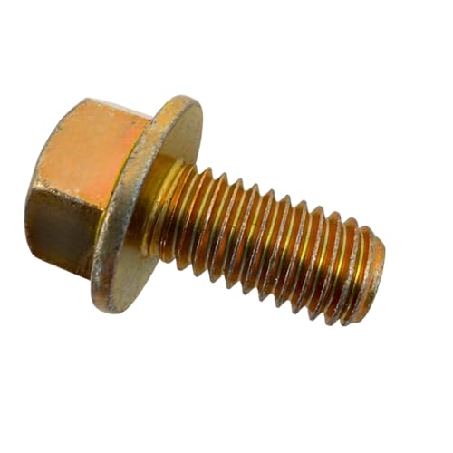 1/2"-13 x 1 Grade 8 Flange Bolts (4-Pack) – Heavy-Duty Hex Flange Bolts Includes Prevailing Torque All-Metal Lock Nuts – High-Strength SAE J429/J995 Anti-Vibration 1.0" Coarse Thread 1" Bolts and Nuts