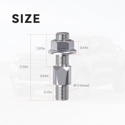 M12 Shifter Mount Bolt Nut Kit,Grade 8 Steel,1Pc