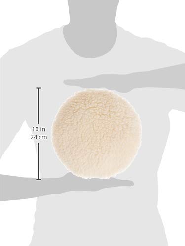 WEN 10A345 Synthetic Wool Polishing Bonnets For 10-Inch Polishers, Two Pack 10"