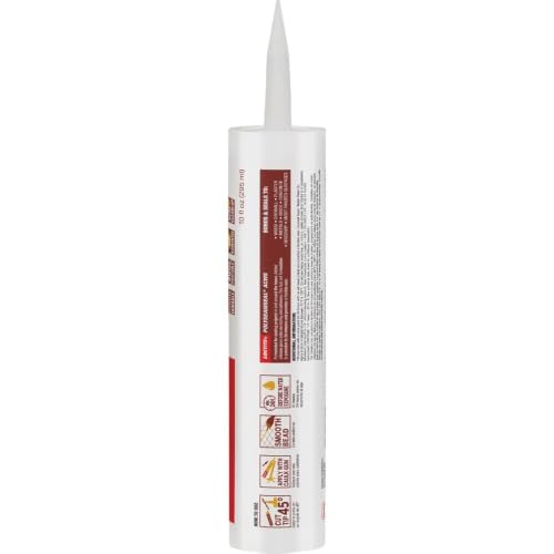 OSI - HENKEL CORPORATION 62044 Polyseamseal Acrylic Caulk with Silicone and 10-Ounce Cartridge, White