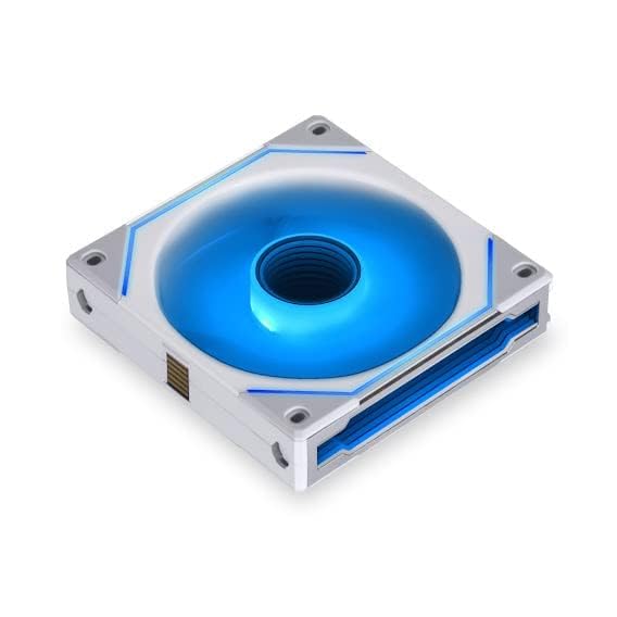 Lian Li UNI Fan SL-Infinity 120-Single Pack-ARGB Fan-Infinity Mirror-Daisy-Chain Design-Customizable Lighting Effects-One Cable Connection-Without Controller-White-(UF-SLIN120-1W) 120mm SLIN120 Single Pack White