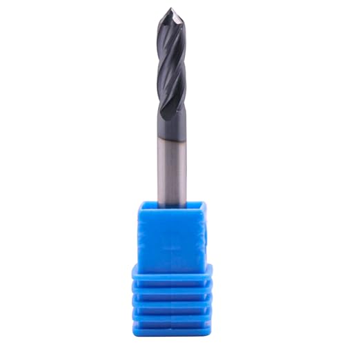 4 Flute 90° Solid Carbide Drill Mill Set(5Pcs, 3/16"), AlTiN Coated 5Pcs 3/16"