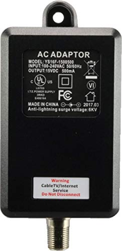 Reliable Cable Products 9 Port Bi-Directional Cable TV Splitter Signal Booster/Amplifier with Active Return Zero Signal Loss VoIP Telephone Bypass Port and F59 Terminators Antronix VR900B/AC