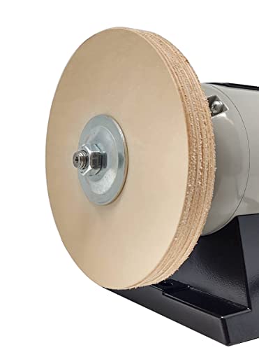 Leather Honing Wheel Fits 6 in. Bench Grinders and Polishers